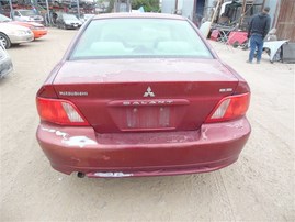 2002 MITSUBISHI GALANT ES 4DR RED 2.4 AT 193909